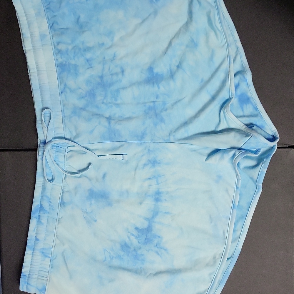 Athletic Works Blue Tie-Dye Shorts